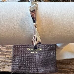 Vintage Kate Spade Silver Bow tie bracelet & bag